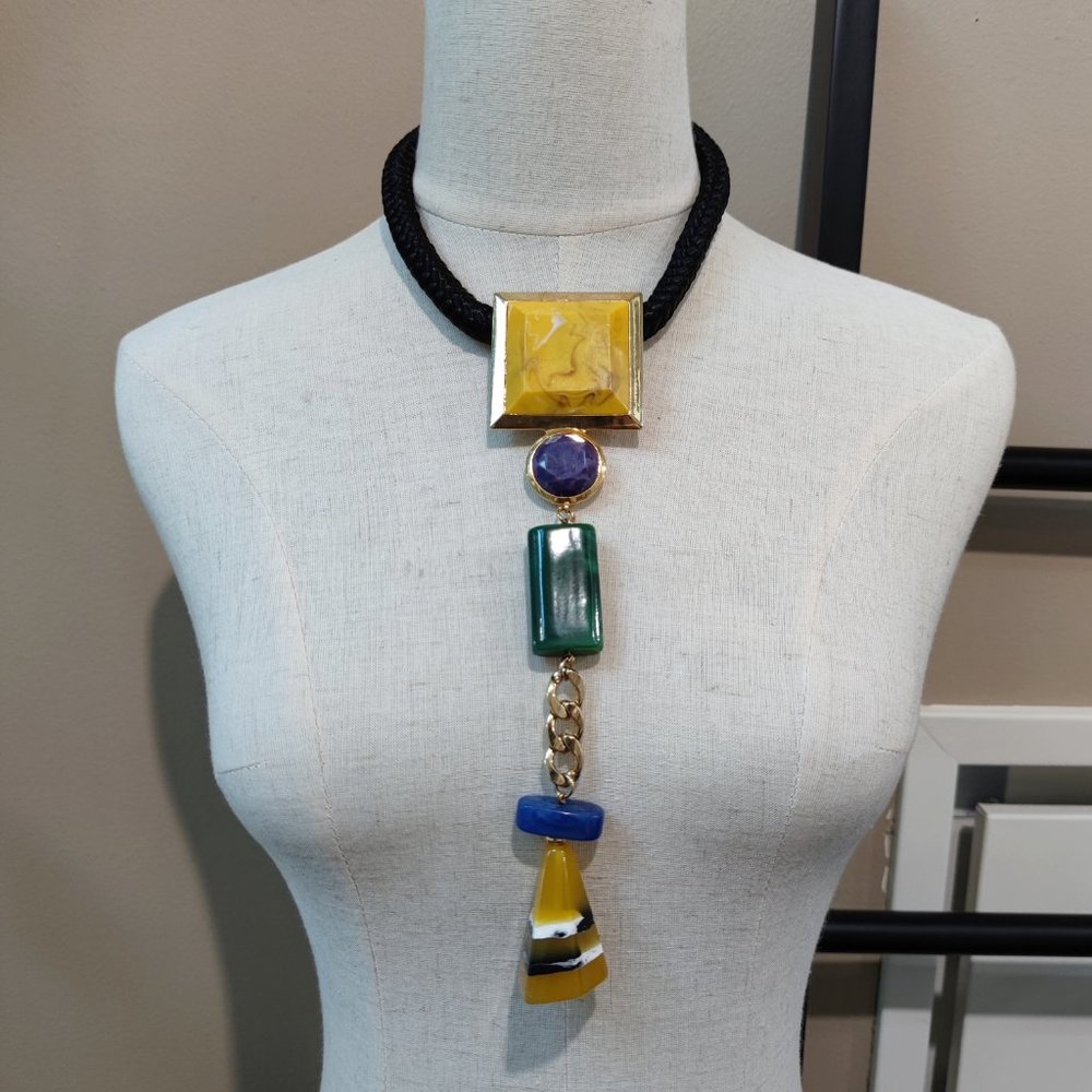 Multi stone Necklace - Picture 2 of 6